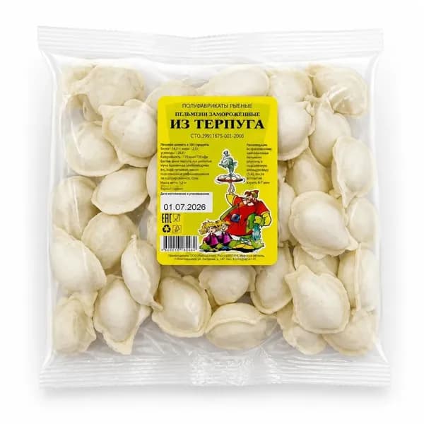 Пельмени рыбные из терпуга 350 гр